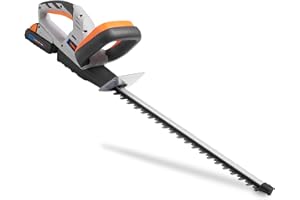 VonHaus Hedge Trimmer Cordless – Cutter for Hedges, Bushes, Branches, Shrubs – 20V Battery, 45cm Blade, Charger, Dual Action Blades, Blade Cover, Lightweight, Soft Grip Handle