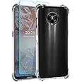 通用 for Nokia G10 Case, Nokia G20 Cases and Screen Protector, Shockproof Crystal Clear Slim Soft Silicone TPU Protective Phone Cover for Nokia G10 / G20 (Clear)