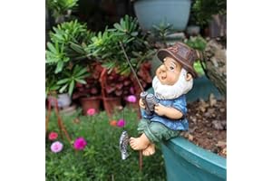 YOOTOM Feengarten Angeln Gnom Figur Statuen,Gartenfiguren Harz Gartendeko Gartenzwerg Dekoration,Miniatur-Zwergenfiguren Outdoor-Landschaftsornamente
