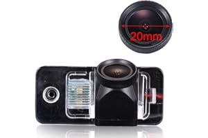 KALAKASS HD CCD 20mm Couleur Caméra avec Vision Nocturne système de recul étanche & Antichoc IP68 pour Audi A3 S3 8P 8V/A4 S4 Avant B6 B7 B8 8K 8H 8E/A5 8T 8F MK1/A6 A6L C6 C7 S6 4F 4G/A8 A8L S8 D4 4H Mk3/Q7