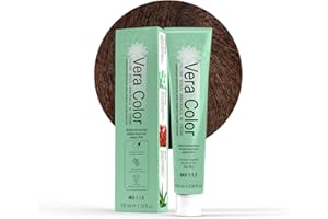 CAPELLO POINT Vera Color - Biondo Scuro Cacao 6.7 - Colorazione Professionale Long Lasting in Crema Senza ammoniaca con Cheratina Vegetale, Aloe Vera e Bacche di Goji - Copertura Totale dei Capelli Bianchi - 100ml