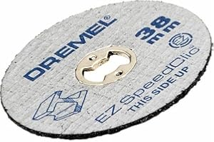 Dremel EZ SpeedClic SC456B Metal Cutting Wheel 12-pack, 12 dischi da taglio con 38 mm di diametro per utensili rotativi