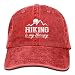 Produktbild ewtretr Hiking is My Therapy Shirt Adult Sport Baseball Cap Cowboy Hat Adjustable Unisex Suitable for All Seasons
