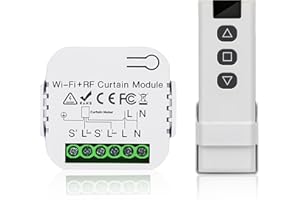 Nizirioo - Kit de control de persiana, motor y mando a distancia RF, alcance 100 m, interruptor para persianas, toldos