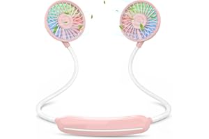 GRACE NNVG WOWGO Ventilateur Portable (Pink&White)