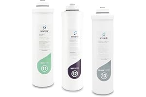 smardy 3x filtres à eau filtre de rechange ensemble Nr. 11 | 12 | 13 pour Systèmes de filtration de l'eau smardy PRO 190
