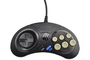 Link-e : Gamepad mit Turbo/Slow Funktionen Kompatibel mit SEGA Genesis Konsole