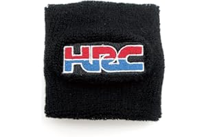 BINGYUAN Motorräder Stickerei Vordere Flüssigkeit Öl Bremsbehälter Socken for HRC CBR600RR CBR900RR CBR1000RR CBR250R CBR600F 4i. F4 CBR. (Color : Style 1)