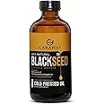 CARAWAY Organic Black Seed Oil (Kalonji Oil) – 8 oz / 236 ml | Cold Pressed Black Seed (Kalonji) Oil Edible Grade | Rich in Thymoquinone for Immunity Boost | Glass Bottle
