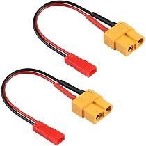 XT60 Auf JST Adapterkabel – 2 Paare, 22AWG, 10 Cm Für RC-Akkus, Drohnen & Modellbau
