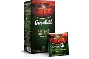 GREENFIELD KENYAN SUNRISE | 25 torebek herbaty | czarna herbata | klasyczna czarna herbata | śniadanie | Kenia | antyoksydacyjny | Black Tea, Kenya | 50 g