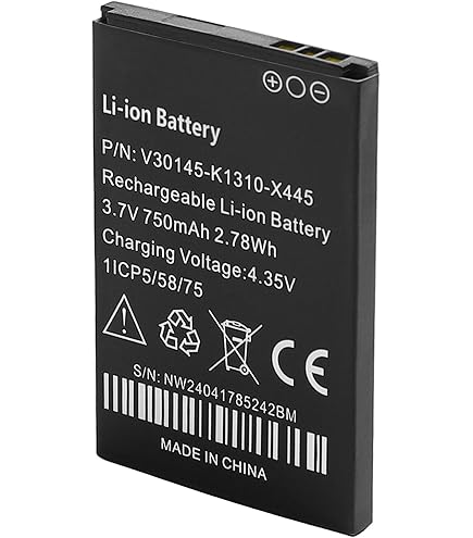61.835 BATTERIA RICAR. Li-Ion 3.7V 1200mAh