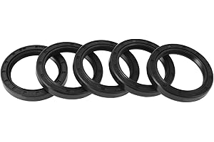 HEROFFIX 5 Pcs Rotary Shaft Seal High Pressure Oil Seal 35x47x7mm Black Nitrile 70 Durometer Rubber