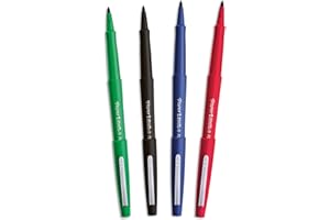 Paper Mate, Flair original, Penna con punta media in fibra, Colori Assortiti, 4 pezzi