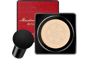 COXNSXX Pilzkopf Luftkissen CC Creme Foundation, Moisturising BB Creme, Gesichts Make-up, Wasserdichte Makellose Foundation Cover Concealer, Natürlicher Concealer, Gleichmäßiger Hautton(Natürlich)