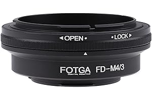 Fotga Objektivadapter-Konverter für Canon FD Mount Objektiv auf M4/3 Micro Four Thirds MFT spiegellose Kameras, für Panasonic GH5 GH6 GF6 G100 GF10 GX9 GX85 Olympus OM-1 E-M1 E-M10 III E-P7 E-PL8/9