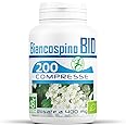 Biancospino Bio 400mg - 200 compresse, Ingredienti : Polvere di Biancospino sommità fiorite*: 1200mg, Agente di carica : Carb