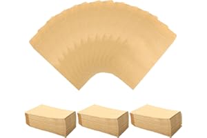 DAKLUNAR 300 Bolsas Sobres de Papel Kraft, 6 x 10 cm Sobres Marrones Pequeños, Mini Bolsas de Papel Kraft Para Manualidades, Monedas Joyas ArtíCulos Pequeños Dinero para Semillas Monedas o Cuentas