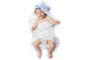 Sweety Fox Asciugamano Neonati - 100% Spugna di Cotone Bio, OEKO TEX - Accappatoio neonato 70x70 cm, 0-12 Mesi - Blu