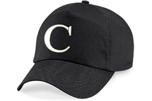 4sold New Children School Caps Kids Hat Sport Alphabet A-Z Boy Girl Adjustable Baseball Cap Black