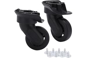 SUNGOOYUE Koła do Walizki, 1 para A84 PP PET Kółka Obrotowe Koła Zapasowe do Wymiany Części do Naprawy Walizki