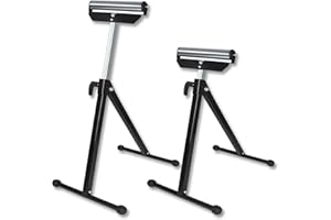Froadp 2er Set Rollenbock aus Stahl 68-108cm Höhenverstellbar Rollbock mit Antirutschfüßen Klappbar Rollenständer Unterstellbock Werkbänke Erweiterungswerkzeuge Stützbock Tragfähigkeit 60 kg pro Stück