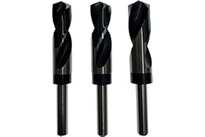 FALON TECH FT Falon-Tech HSS Metallbohrer Set 3 tgl. (Ø 22 mm, Ø 24 mm, Ø 25 mm) - aus hochwertigem Stahl, einem Schnellarbeitsstahl - präzise & zentriert Spiralbohrer Set für Metall- Stahlbohrer Satz, Bruchfeste