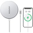 UGREEN MagFlow Wireless Charger 【Latest MPP Qi2 15W】【Apple MFi Certified】Magsafe Charger for iPhone Airpods Charging Pad Magnetic Fast Charger Type C Cable 1.5M for iPhone 16/15/14/13, AirPods 3/2/Pro
