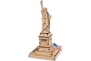 UGEARS Statue of Liberty 3d Puzzles for Adults - Model Building Kits Wood Puzzle Hobbies for Men - Rompecabezas 3d Para Adultos - Wooden Model Kit to Build