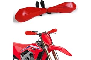 ANXIN Handguards 7/8"and 1 1/8"Hand Guard HandleBar Brush Protection For CR80 CR85 CRF110 CR125R CR250R CR500R CRF150R CRF150F Motorcycle Dirt Bike Pit bike (Red)