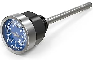 NICECNC Schwarz Ölmessstab mit Temperaturanzeige Compatible with Yamaha Raptor 700 700R 2006-2023 Raptor 660R 2001-2005 YFZ 450 2004-2013