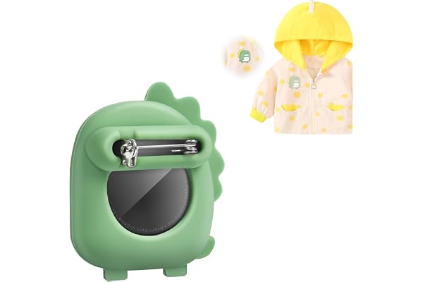 AXFEE Traqueur GPS Caché Airtag, Étui avec Broche, Support Anti-Perte, Protection pour Enfants, Personnes Âgées, Vêtements (Airtag Non Inclus)