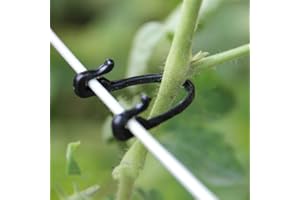 XUBA 100 Pflanzenclips Pflanzenbefestigungshalterung,Grapevine Verschluss Bandage Haken Haken Pflanze Gemüse Pfropfclip landwirtschaftlichen Gewächshaus Lieferungen Stabile Clips zum Klettern