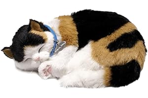 Perfect Petzzz ® Chat Calico Qui respire The Original Breathing Pet New Huggable Soft Version Plush Toy Gift Bundle