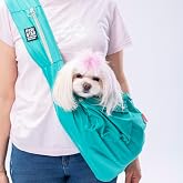 Pawstar Mint Crossbody K&uuml;&ccedil;&uuml;k Irk K&ouml;pek &Ccedil;apraz Taşıma &Ccedil;antası