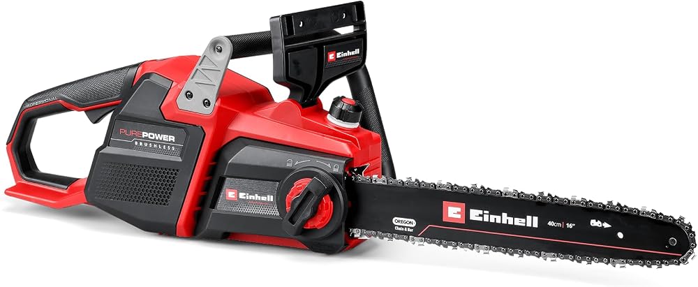 Einhell Professional Akülü Budama Testeresi GP-LC 36/40 Li BL-Solo 4600050 | PXC | 36 V | 3 PS/2,2 kW'a kadar | Kömürsüz | 38 cm kesme uzunluğu | 19 m/s zincir hızı | akü hariç