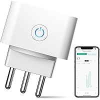 Presa Wifi Italiana 16A, Monitoraggio energetico Intelligente Smart Plug, Protezione Sovraccarico, Timer e Regolazione del Pr