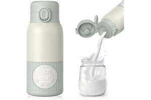 UKEXE Calentador Portátil de Biberones para Leche Materna o Fórmula - 380ml, 100W, Calentamiento Rápido, Control de Temperatura Preciso - Ideal para Viajes