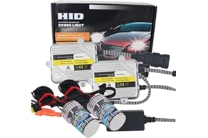 HSUN HID Conversion Kit,With Reliable Ballast Fit Car Factory Headlight,6000K Xenon White (H1)