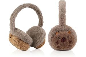 FYting Ohrenwärmer Kinder Mädchen,Ohrenschützer Kinder Winter,Plüschweicher Ohrwärmer, Verstellbarer Kopfumfang, für Weihnachten, Geburtstag, Urlaubs Geschenk（Rosa Erdbeere）