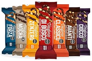 Veloforte Energy & Protein Bars - Cycling, Running, Endurance Nutrition. Natural Ingredients, Great Taste Award Gold, Dairy-Free, Gluten-Free, Healthy Fibre, Vegan & Vegetarian (7 Bars Variety Pack)
