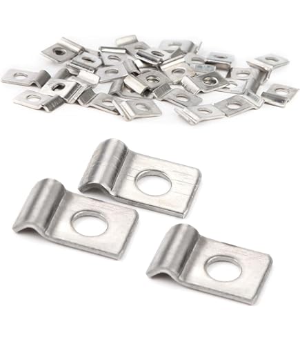 50 stuks bevestigingsklemmen - U-buisklemmen - twee-gats