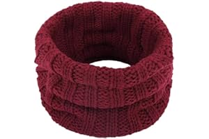 PLUTO & FOX Braga Para El Cuello Unisex Color Liso De Lana De Ganchillo Para Invierno Cálido Pasamontañas Para Ciclista Motociclismo