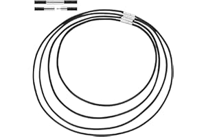 AHQIZFX Black Cord Necklace, 4pcs DIY Woven Wax Rope Chain for Pendant, 3mm Width, 18" 20" 22" 24” Black Fake Leathers Cords with Clasp, Beading Cords and Threads for DIY Jewelry Making