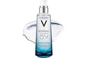 Vichy Minéral 89, Booster Quotidiano Fortificante e Rimpolpante, Per Tutti i Tipi di Pelle, Pelle Tonica e Idratata, Arricchito con Acido Ialuronico e Acqua Vulcanica, 75 ml