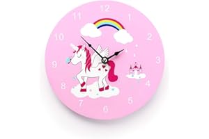 Mousehouse Gifts - Children's Unicorn Wooden Wall Clock - For Girls