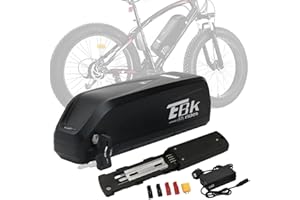 Ebkrides Ebike Battery 48V 13AH Electric Bike Lithium Battery Removable Replacement Bicycle Batteries with Charger, 4 Pin Base Plate, USB Port for 48V 250W 350W 500W 750W 1000W Motor