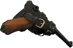 WARREPLICA Fallschirmjäger Deutsch P08 Luger Braunes Lederholster Fallschirmjager Holster