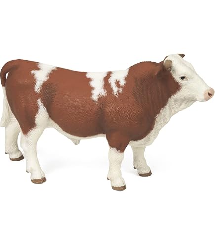 Schleich 2513766 Figurina Toro Black Angus: Dipinta A Mano, Per Bambini
