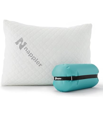 Memory Foam Camping Pillow Vaverto Black Travel And Camping Pillow